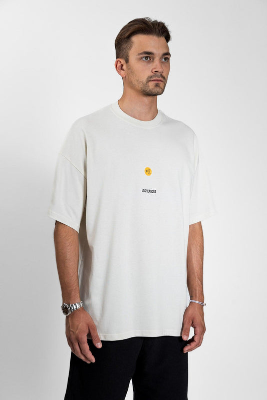 LOS BLANCOS T-Shirt #3 Vintage White - #TWELVE. Streetwear