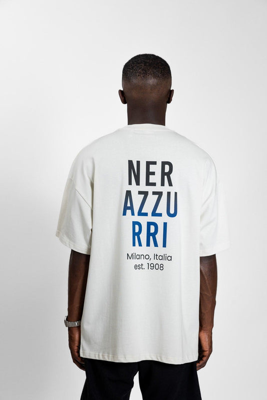 NERAZZURRI T-Shirt #2 Vintage White - #TWELVE. Streetwear
