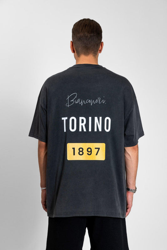 BIANCONERI T-Shirt #3 Vintage Black - #TWELVE. Streetwear