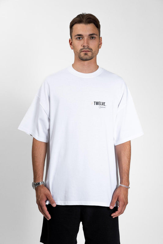 LOS BLANCOS T-Shirt #1 White - #TWELVE. Streetwear
